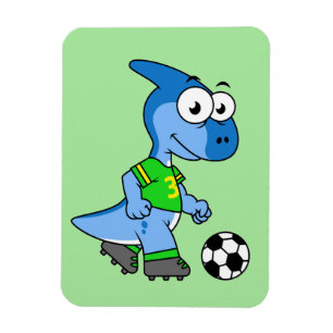 イラストレーションはパラショロフォス遊のサッカー。 マグネット