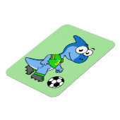 イラストレーションはパラショロフォス遊のサッカー。 マグネット (左側)