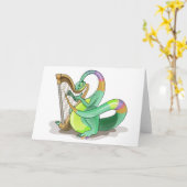 イラストレーションはプラテ遊オサウルスの竪琴。 カード (黄色い花)