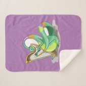 イラストレーションはプラテ遊オサウルスの竪琴。 シェルパブランケット (正面(横))