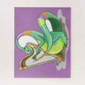 イラストレーションはプラテ遊オサウルスの竪琴。 ジグソーパズル (縦)