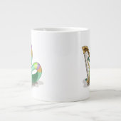 イラストレーションはプラテ遊オサウルスの竪琴。 ジャンボコーヒーマグカップ (正面)