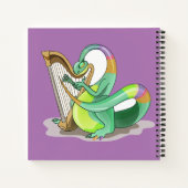 イラストレーションはプラテ遊オサウルスの竪琴。 ノートブック (裏面)