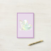 イラストレーションはプラテ遊オサウルスの竪琴。 ポストイット (デスク上)