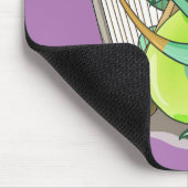 イラストレーションはプラテ遊オサウルスの竪琴。 マウスパッド (コーナー)