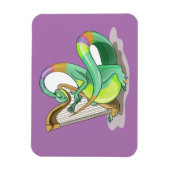 イラストレーションはプラテ遊オサウルスの竪琴。 マグネット (縦)