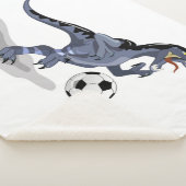 イラストレーションはラプター恐竜遊のサッカー。 シェルパブランケット (3/4)