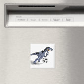 イラストレーションはラプター恐竜遊のサッカー。 マグネット (インサイチュ (食洗機))