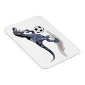 イラストレーションはラプター恐竜遊のサッカー。 マグネット (右側)