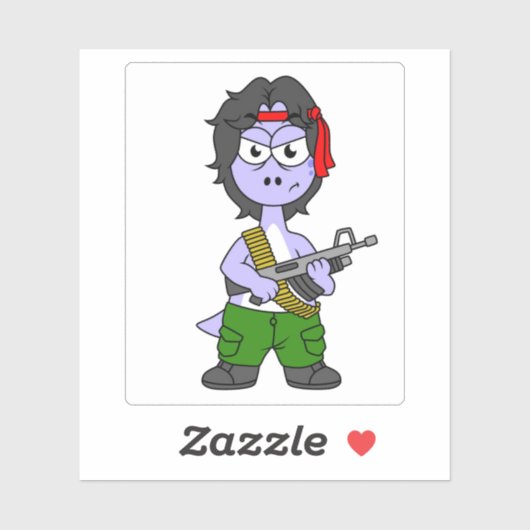 イラストレーションは気管支索張でランボの服を着ている。 シール (シート)