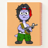 イラストレーションは気管支索張でランボの服を着ている。 ノートブック (裏面)