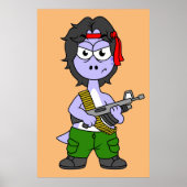 イラストレーションは気管支索張でランボの服を着ている。 ポスター (正面)