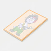 イラストレーションは気管支索張でランボの服を着ている。 ポストイット (アングル)