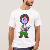 イラストレーションは気管支索張でランボの服を着ている。 Tシャツ (正面)