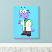 イラストレーションは脊髄黒医師。 キャンバスプリント (インサイチュ (ウッドフロア))