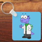 イラストレーションは脊髄黒医師。 キーホルダー (正面)