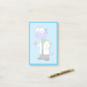 イラストレーションは脊髄黒医師。 ポストイット (デスク上)