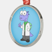 イラストレーションは脊髄黒医師。 メタルオーナメント (左)