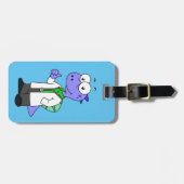 イラストレーションは脊髄黒医師。 ラゲッジタグ (正面横)