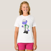 イラストレーションは脊髄黒医師。 Tシャツ (正面フル)