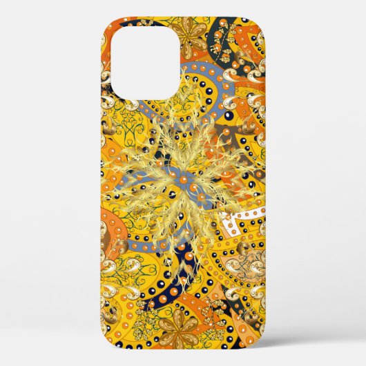 イラストレーションは黄色、オレンジ、茶色。私 Case-Mate iPhoneケース (裏面)