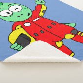 イラストレーションはAllosaurusレースカーのドライバー。 シェルパブランケット (3/4)