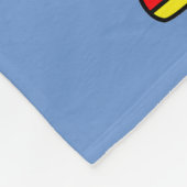 イラストレーションはAllosaurusレースカーのドライバー。 フリースブランケット (角)