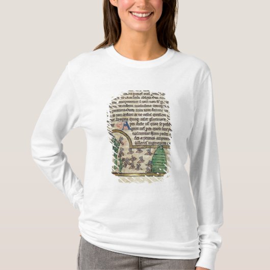 イラストレーションを含む文字のローイのページの Tシャツ (正面)