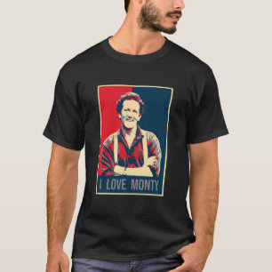 イラストレーションアポップ・アートのートI Love Monty Don TV Presenter Tシャツ
