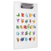 イラストレーションアルファベット クリップボード (右)