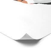 イラストレーションイングリッシュブルドッグ ポスター (角)