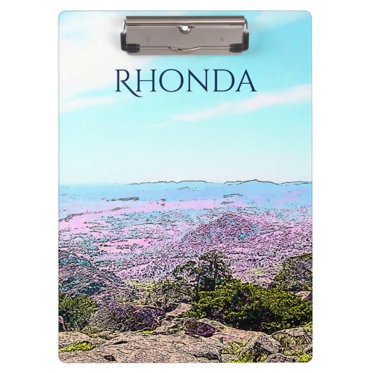 イラストレーションウィチタ山脈 クリップボード (正面)