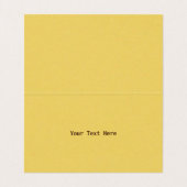 イラストレーションオスの七面鳥の尾の秋の色 名刺 (内部フラット)