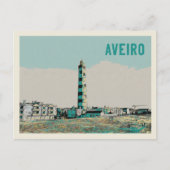 イラストレーションオブアヴェイロラグーンライトハウス ポストカード (正面)