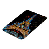 イラストレーションオブエッフェルタワー-パリ(フランス) マグネット (左側)