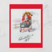 イラストレーションオブサンタクラーホリデーポストカード シーズンポストカード (正面)