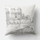 イラストレーションオブノートルダムデパリ クッション (裏面)