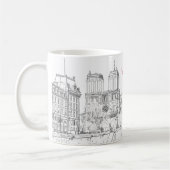 イラストレーションオブノートルダムデパリ コーヒーマグカップ (左)