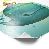 イラストレーショングッドクジラ、写真の拡大 フォトプリント            (角)