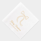 イラストレーションコケカスタムットボウクリスマスナプキンス 箔ナプキン (右)