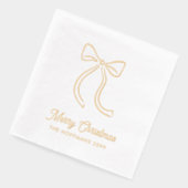 イラストレーションコケカスタムットボウクリスマスナプキンス 箔ナプキン (左)