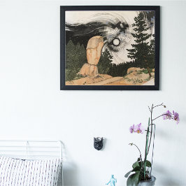 イラストレーションコロラドマウンテンロード フォトプリント           