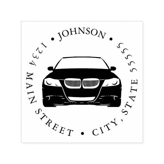 イラストレーションシンプルリターンラベル セルフインキングスタンプ (デザイン)