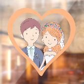 イラストレーションシンプルーの夫人たちCartoon-IikeCartoon-Iike 結婚 ウィンドウサイン (シート2)