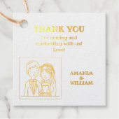 イラストレーションシンプルーの夫人たちCartoon-IikeCartoon-Iike 結婚 フェイバータグ (正面)