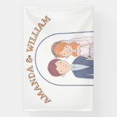 イラストレーションシンプルーの夫人たちCartoon-IikeCartoon-Iike 結婚 横断幕 (縦)