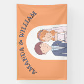 イラストレーションシンプルーの夫人たちCartoon-IikeCartoon-Iike 結婚 横断幕 (縦)