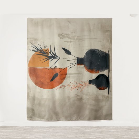 イラストレーションデジタルアート タペストリー (正面)