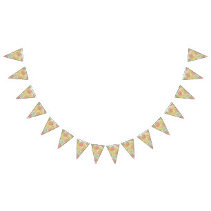 イラストレーションデジタル紙秋秋材 バンティングフラッグ