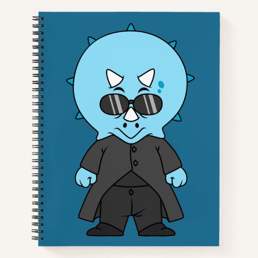 イラストレーショントリケラトプス。 ノートブック (正面)